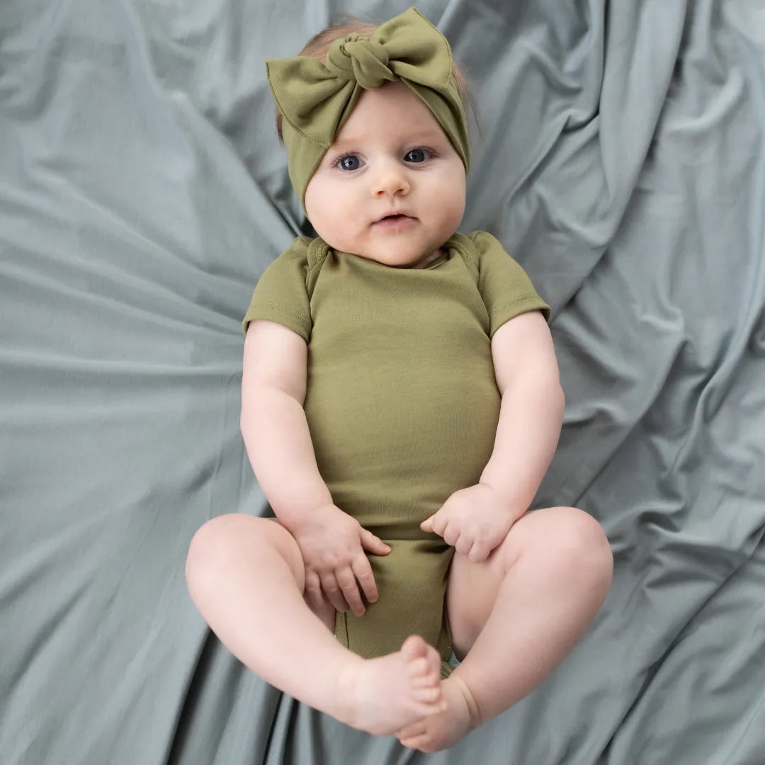 Baby Short Sleeve Bamboo Onesie