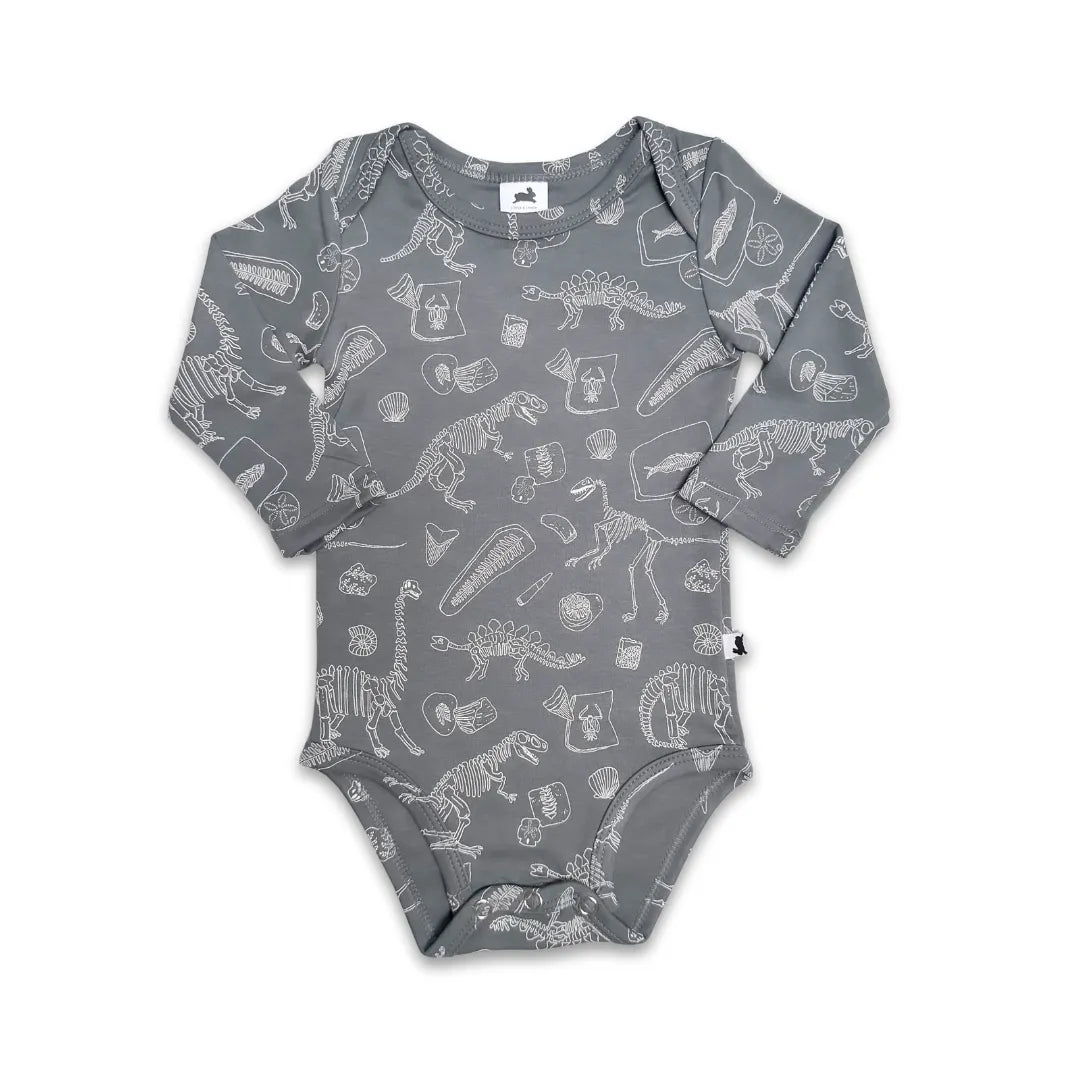 Baby Long-Sleeve Bamboo Onesie | Prints