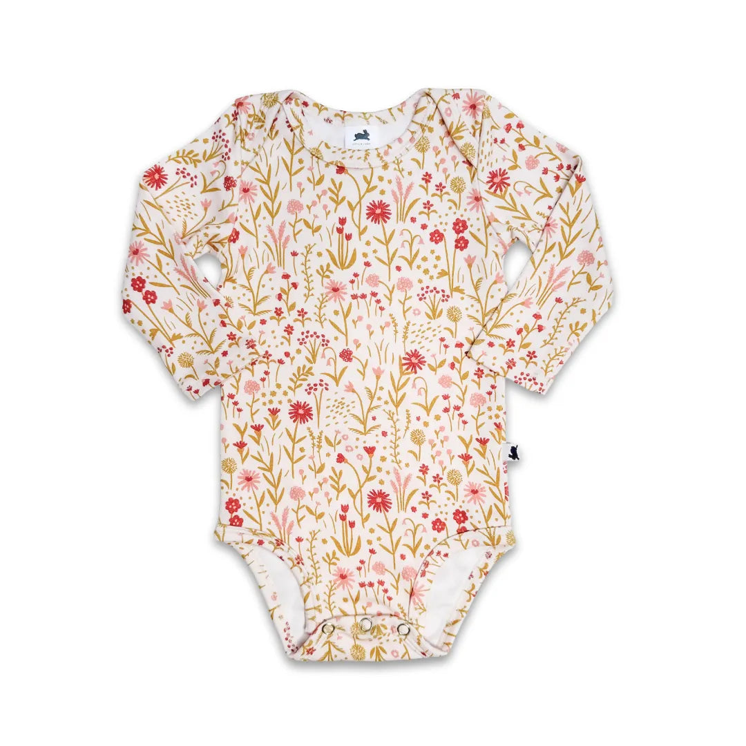 Baby Long-Sleeve Bamboo Onesie | Prints