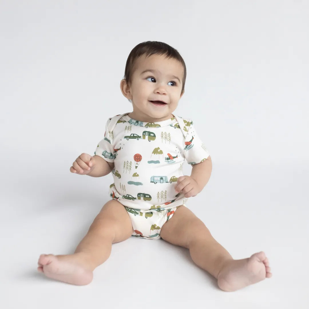 Baby Short Sleeve Bamboo Onesie