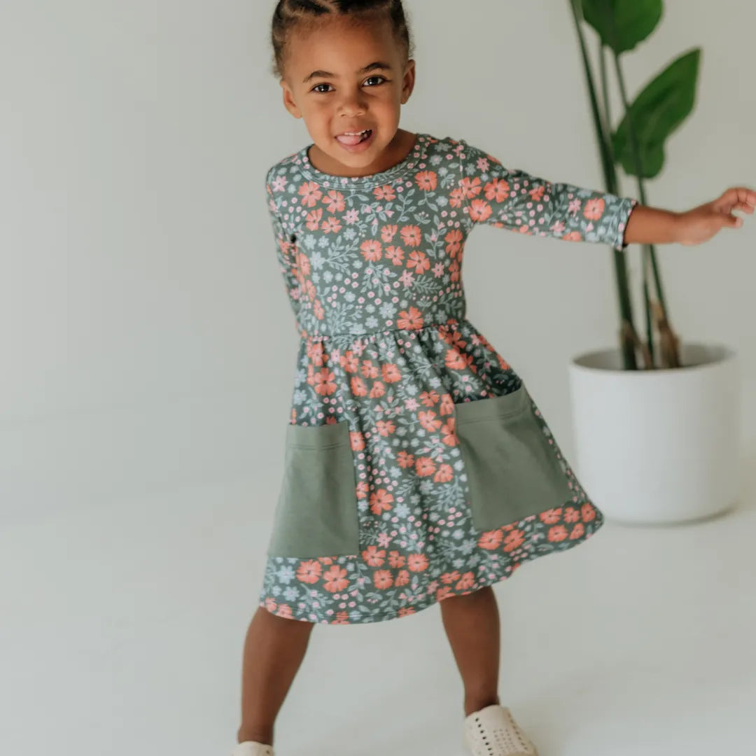 Girls Bamboo Clementine Dress