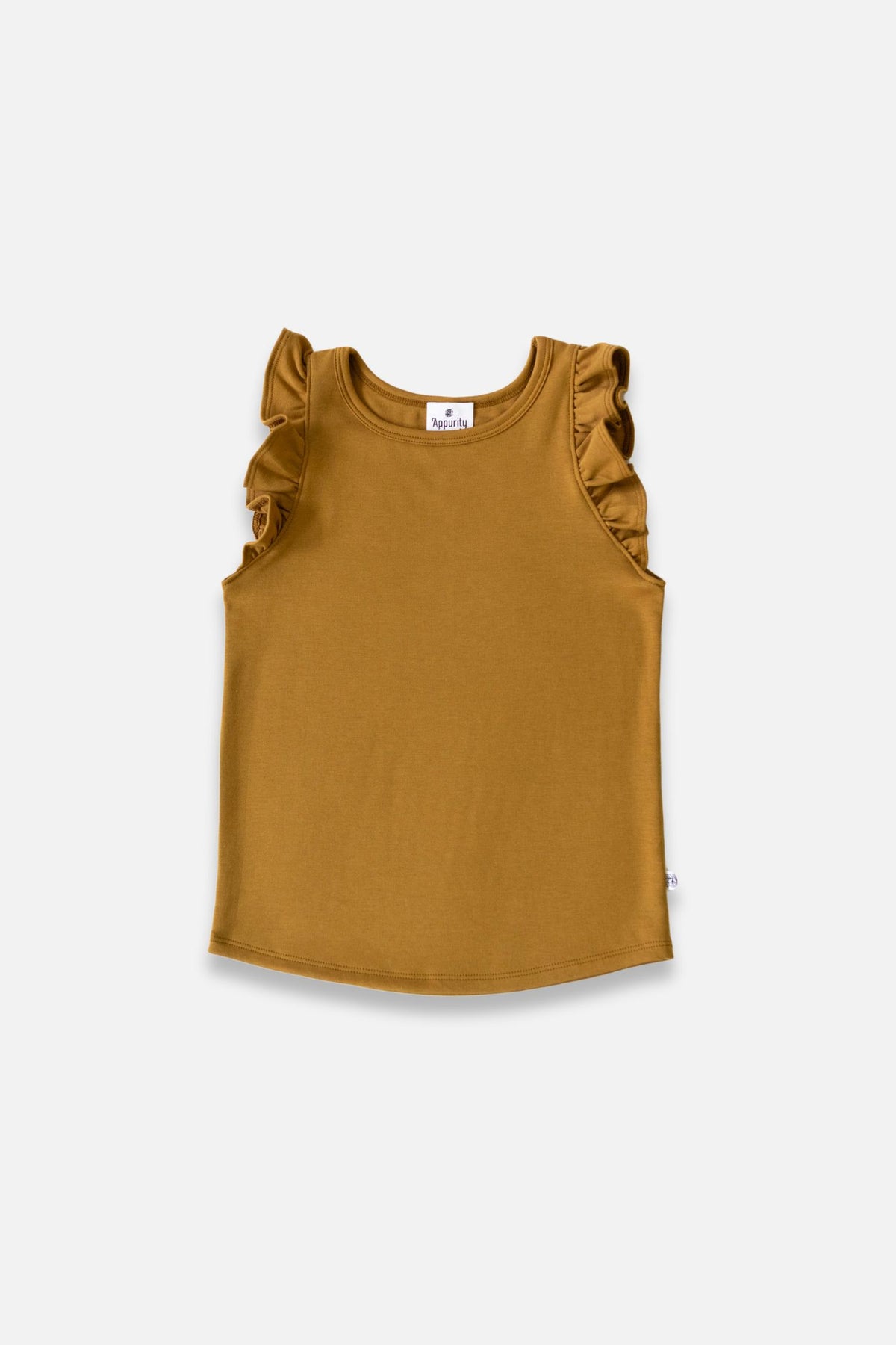 Girls' Bamboo Ruffle Tank