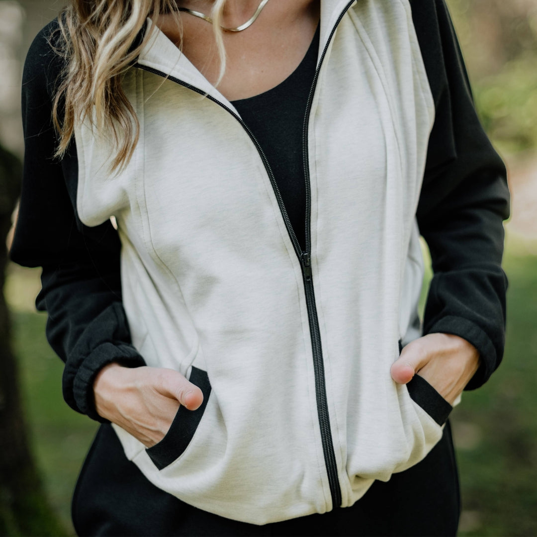 Adult Unisex Bamboo Fleece Bomber Jacket