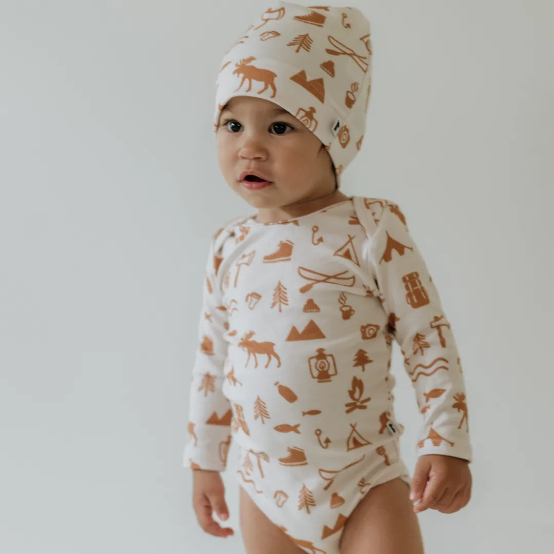 Baby Long-Sleeve Bamboo Onesie | Prints