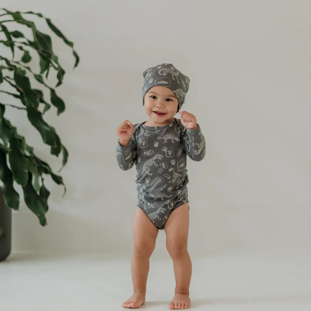 Baby Long-Sleeve Bamboo Onesie | Prints