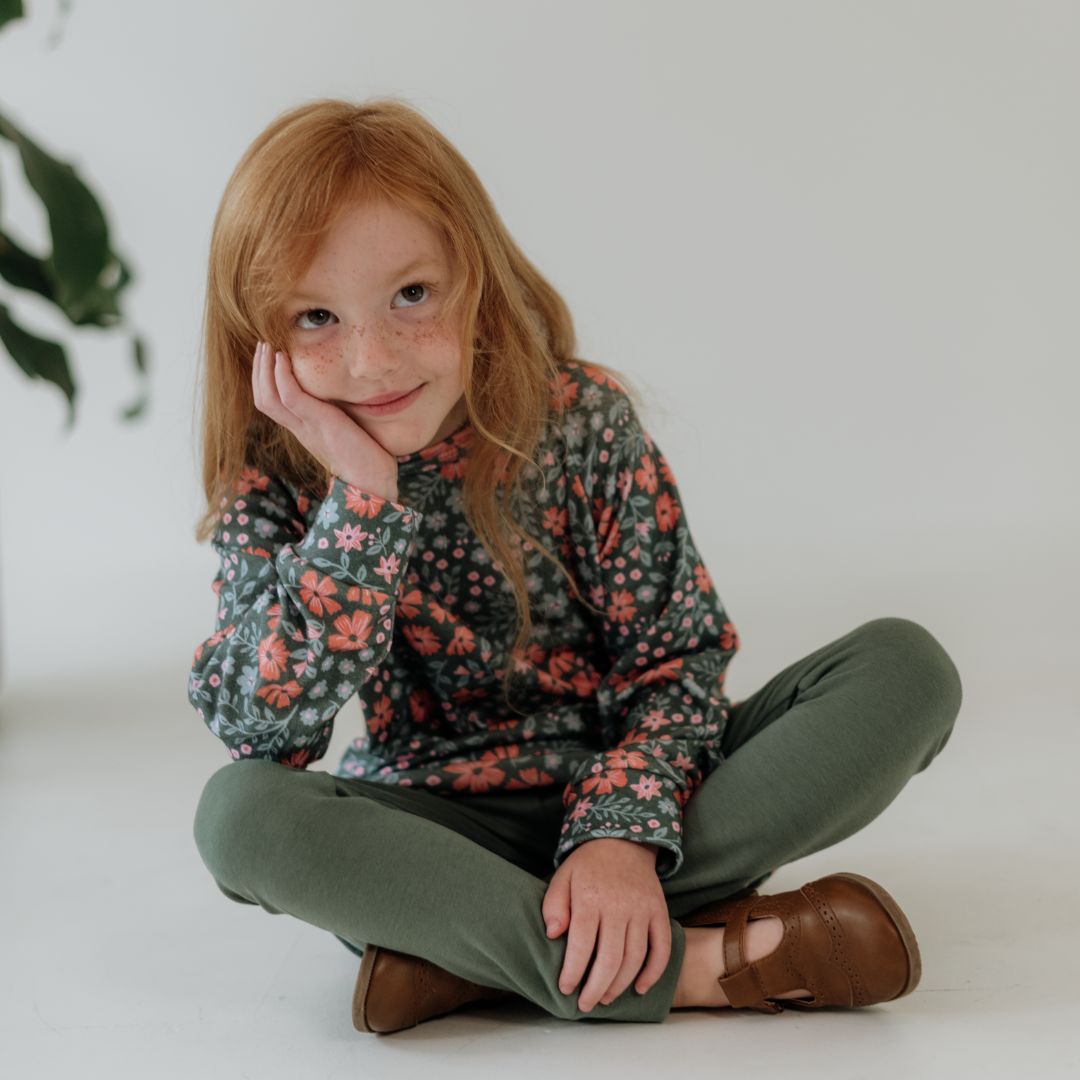 Kids Bamboo Raglan Pullover | Prints